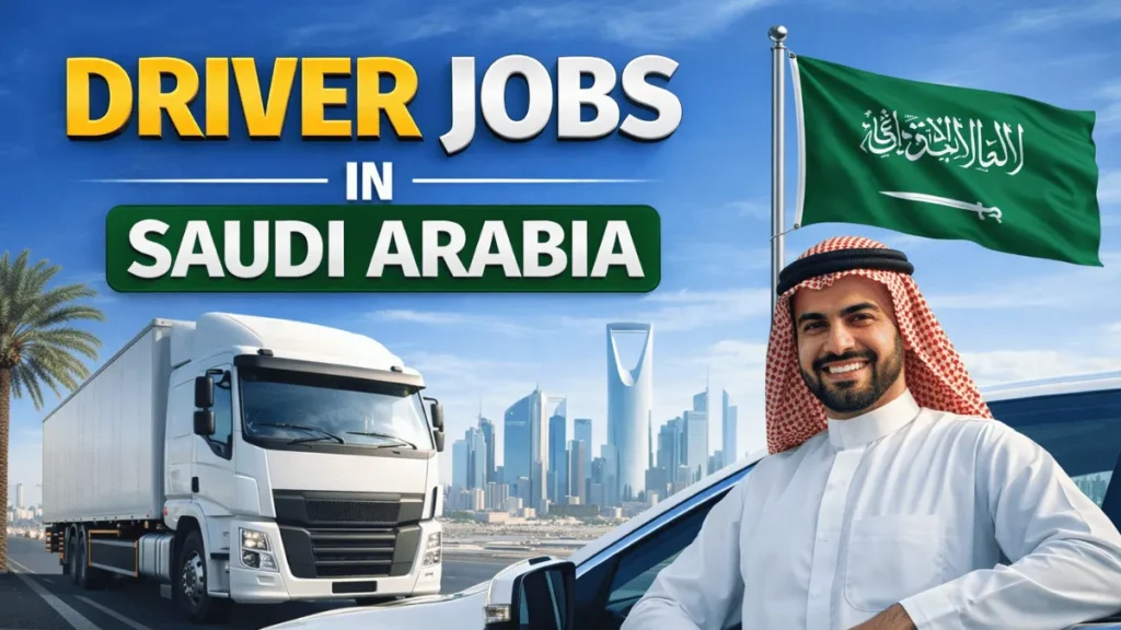 Driver Jobs in Saudi Arabia with Work Visa 2026 (SAR 3,000 to SAR 6,000 Per Month)
