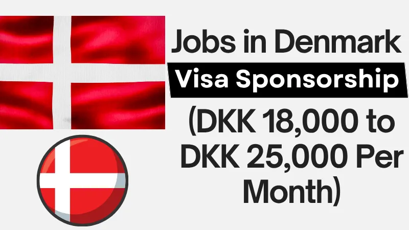 Jobs in Denmark with Visa Sponsorship 2026 (DKK 18,000 to DKK 25,000 Per Month)